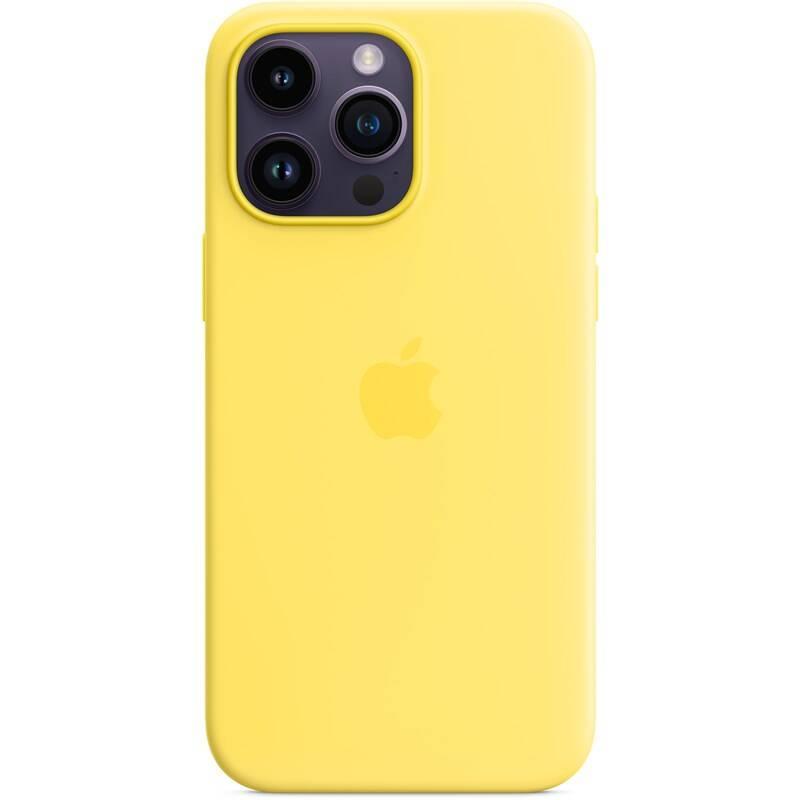 Kryt na mobil Apple Silicone Case s MagSafe pro iPhone 14 Pro Max - kanárkově žlutý