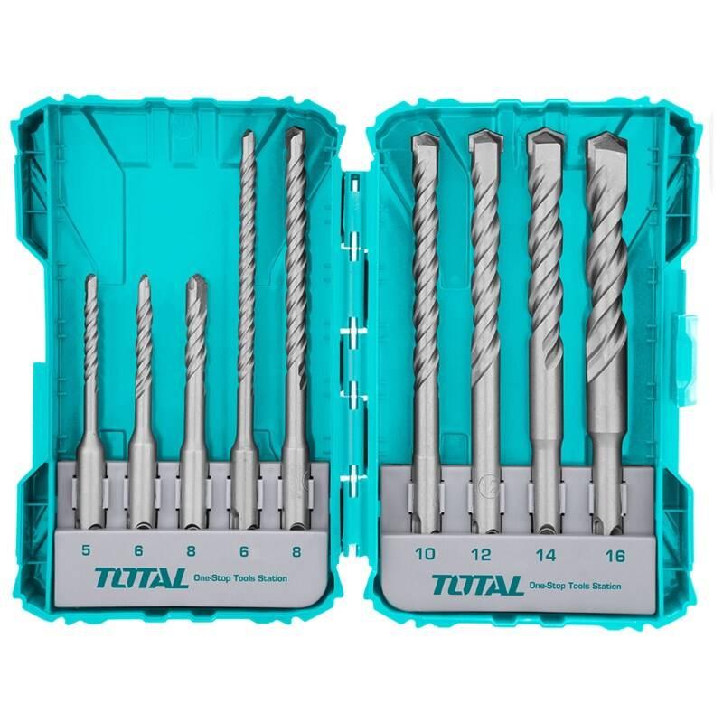 Sada vrtáků Total tools TACSDL30901 9 ks, SDS Plus, Sada, vrtáků, Total, tools, TACSDL30901, 9, ks, SDS, Plus