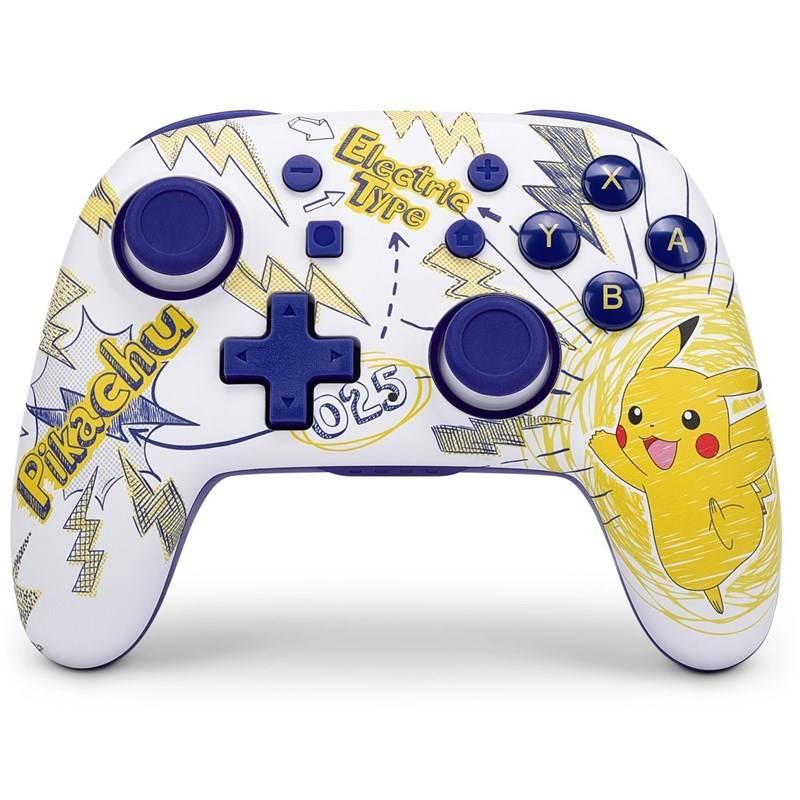 Gamepad PowerA Nano Enhanced Wireless pro Nintendo Switch - Pokémon: Pikachu School Days