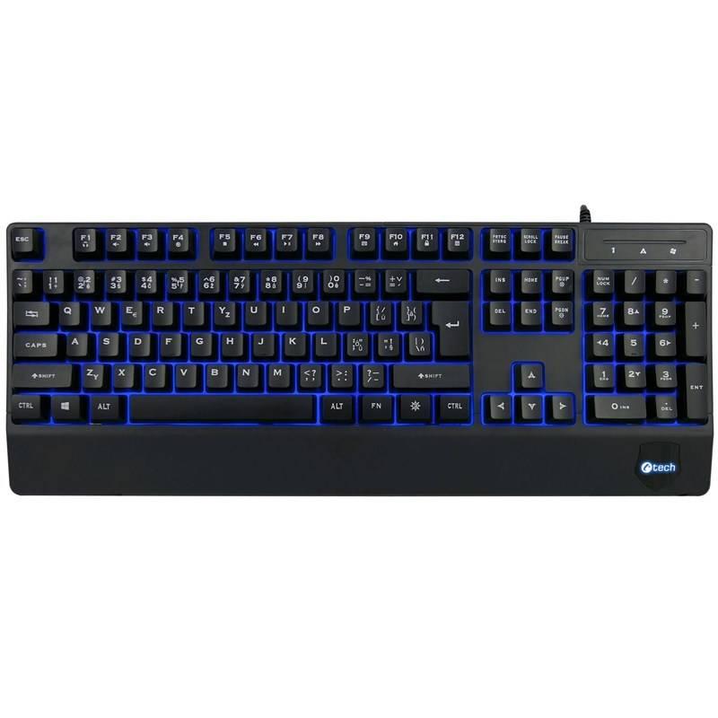 Klávesnice C-Tech KB-104BK, USB, CZ SK