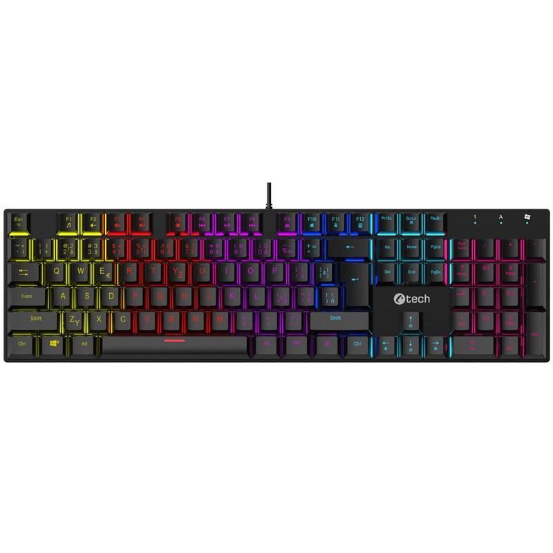 Klávesnice C-Tech Morpheus , RGB, CZ SK, Klávesnice, C-Tech, Morpheus, RGB, CZ, SK