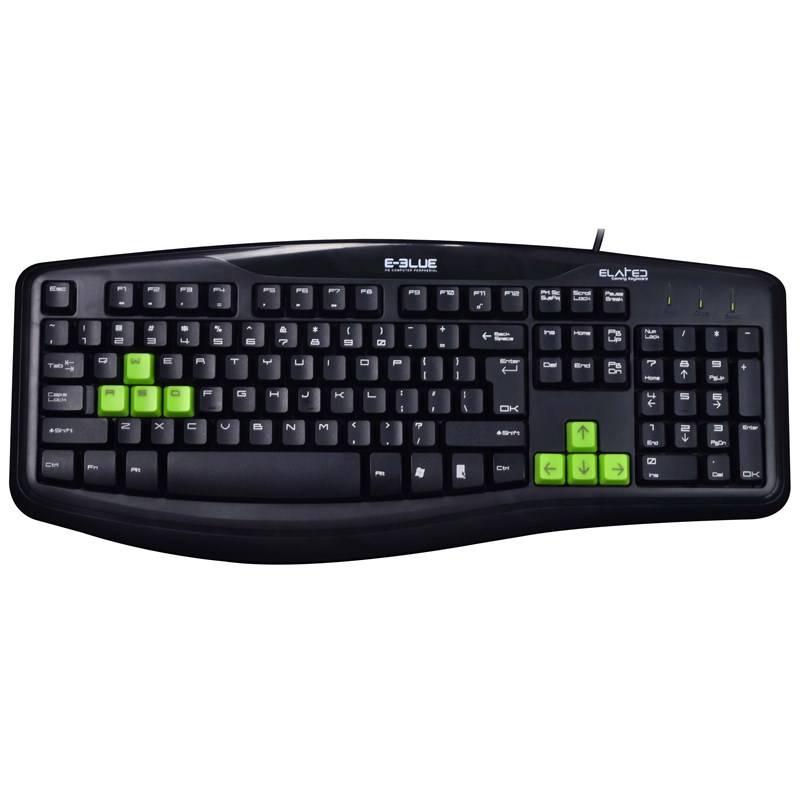 Klávesnice E-Blue Elated, US černá