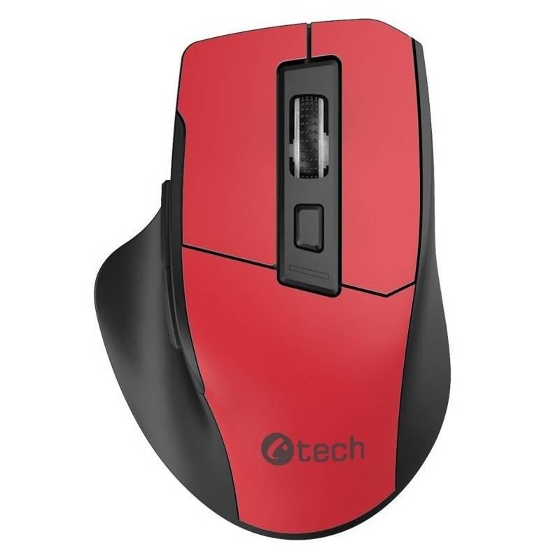 Myš C-Tech Ergo WM-05 černá červená, Myš, C-Tech, Ergo, WM-05, černá, červená