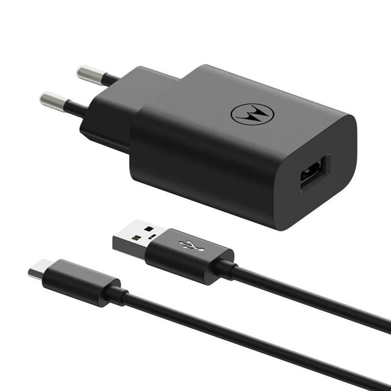 Nabíječka do sítě Motorola TurboPower 20W, 1x USB USB-C kabel 1m černá