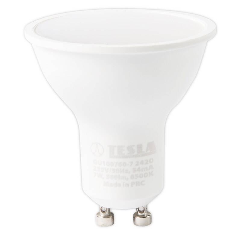 Žárovka LED Tesla GU10, 7W, studená bílá