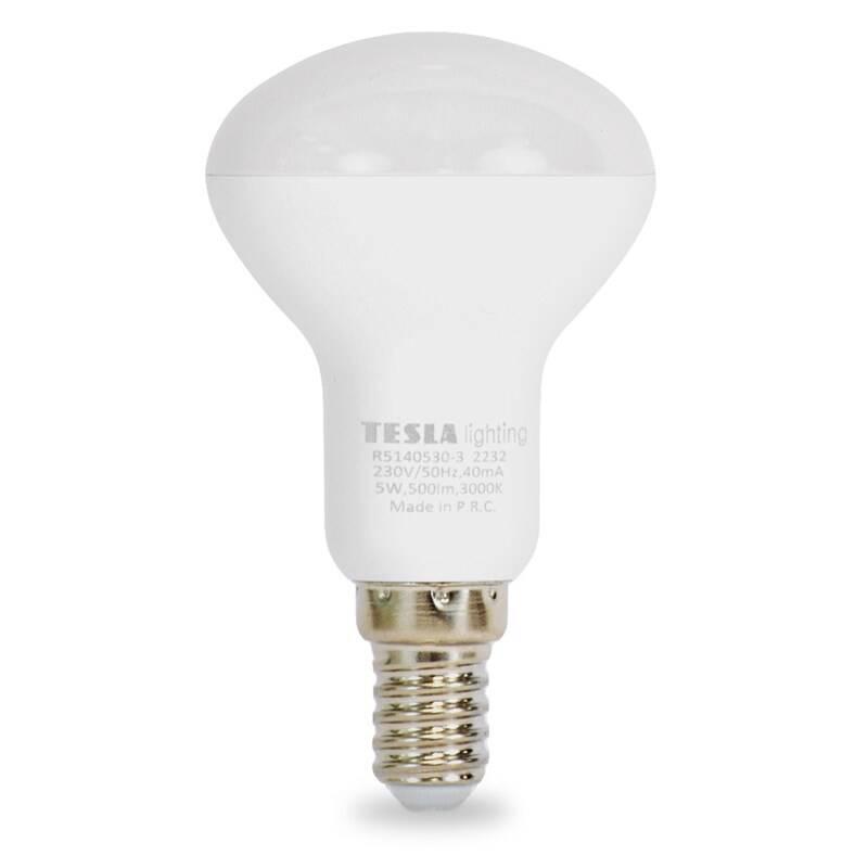 Žárovka LED Tesla reflektor R50, E14, 5W, teplá bílá