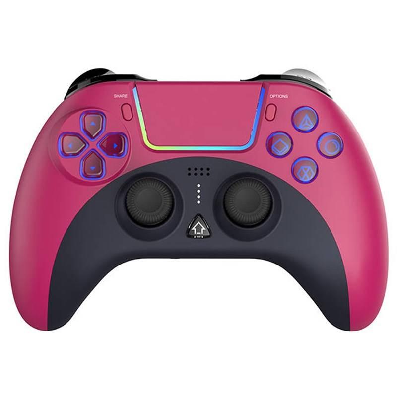 Gamepad iPega P4023D s touchpadem pro PS4 PS3 Android iOS Windows růžový