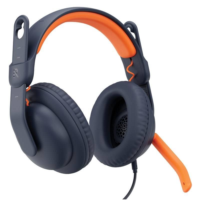 Headset Logitech Zone Learn 3.5mm OVER EAR modrý