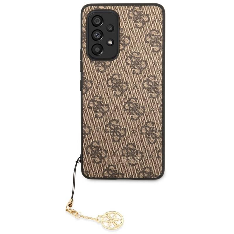 Kryt na mobil Guess 4G Charms na Samsung Galaxy A53 5G hnědý, Kryt, na, mobil, Guess, 4G, Charms, na, Samsung, Galaxy, A53, 5G, hnědý