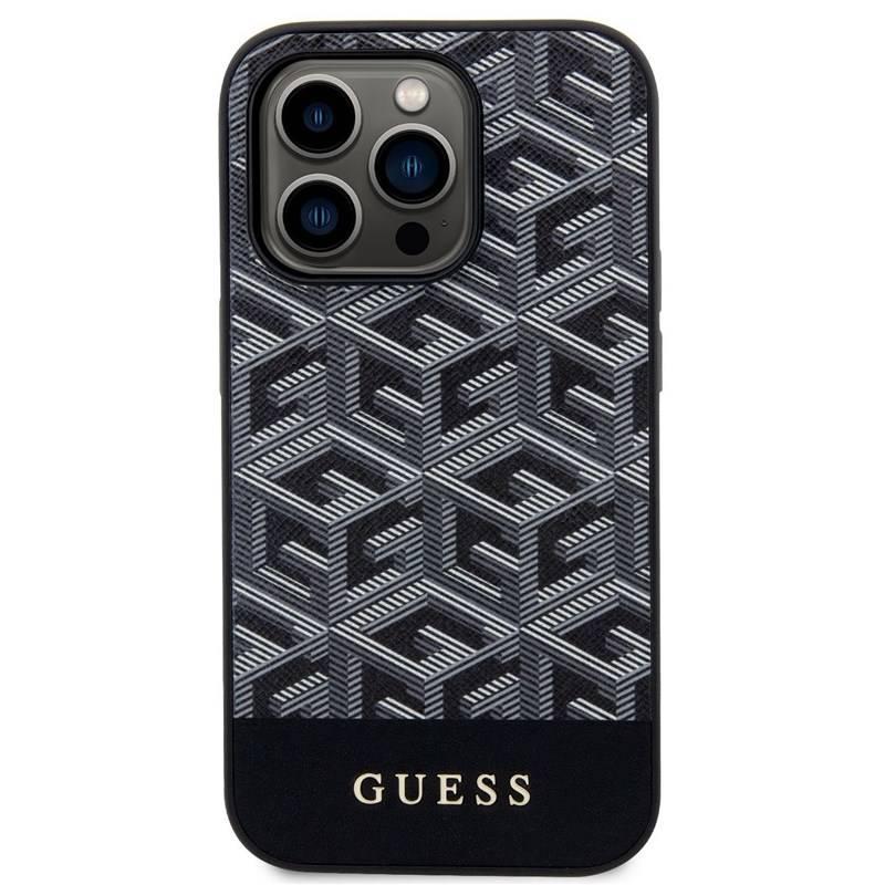 Kryt na mobil Guess PU G Cube MagSafe na Apple iPhone 14 Pro černý