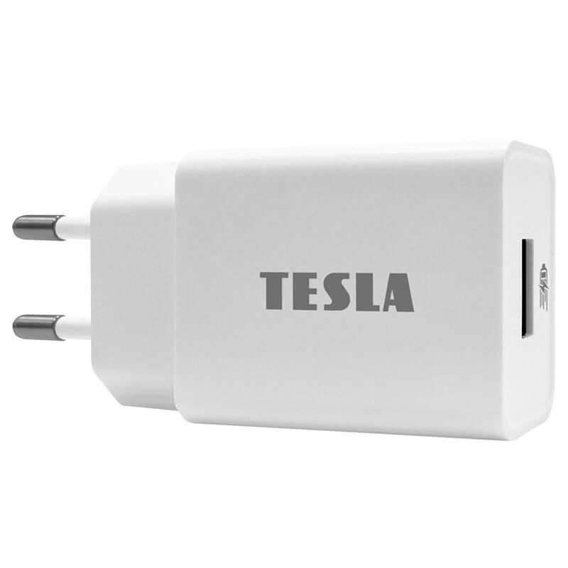 Nabíječka do sítě Tesla Power Charger QC50, 1× USB, 12W bílá, Nabíječka, do, sítě, Tesla, Power, Charger, QC50, 1×, USB, 12W, bílá