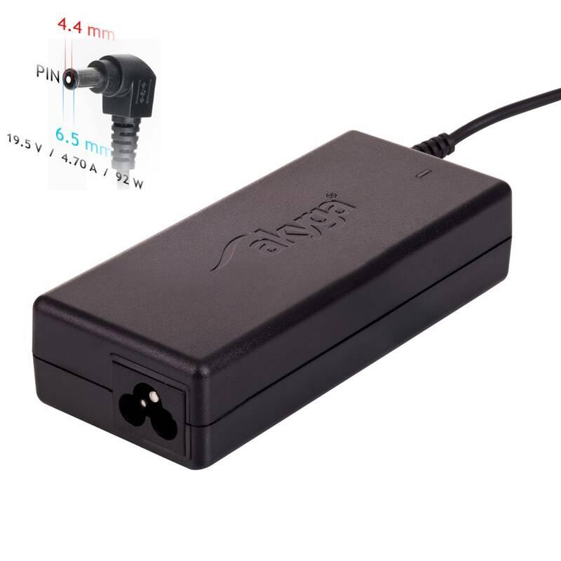 Napájecí adaptér Akyga pro notebook 19.5V 4.7A 92W 6.5x4.4 mm pin pro Sony