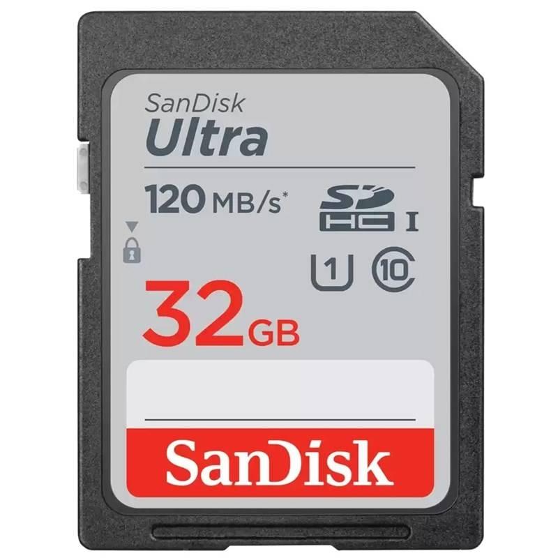 Paměťová karta SanDisk SDHC Ultra 32 GB UHS-I U1, Paměťová, karta, SanDisk, SDHC, Ultra, 32, GB, UHS-I, U1