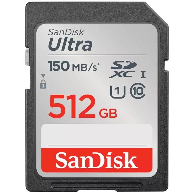 Paměťová karta SanDisk SDXC Ultra 512 GB UHS-I U1, Paměťová, karta, SanDisk, SDXC, Ultra, 512, GB, UHS-I, U1