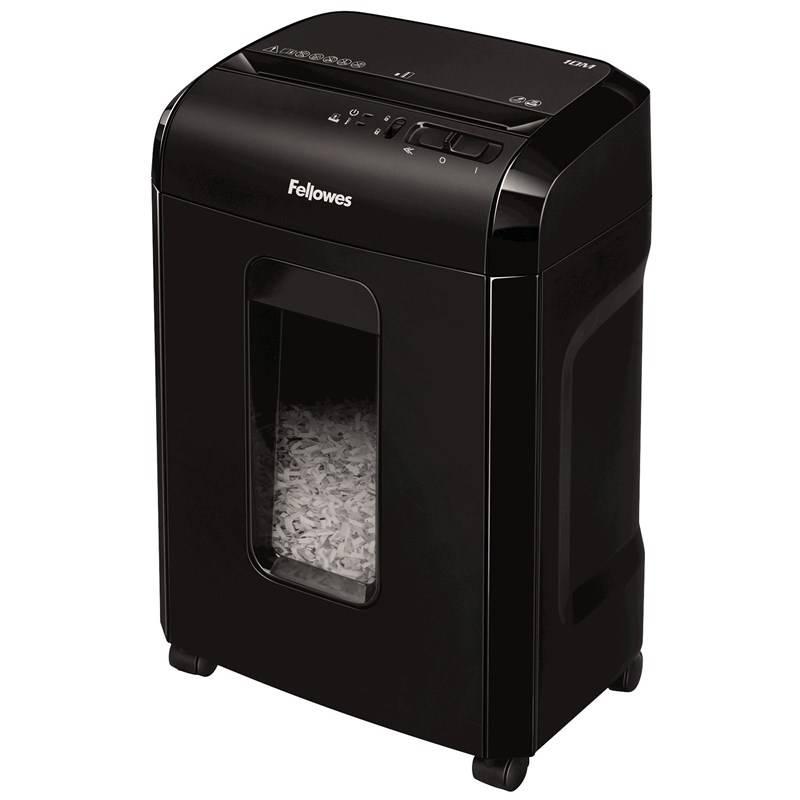 Skartovač Fellowes 10 M černý, Skartovač, Fellowes, 10, M, černý