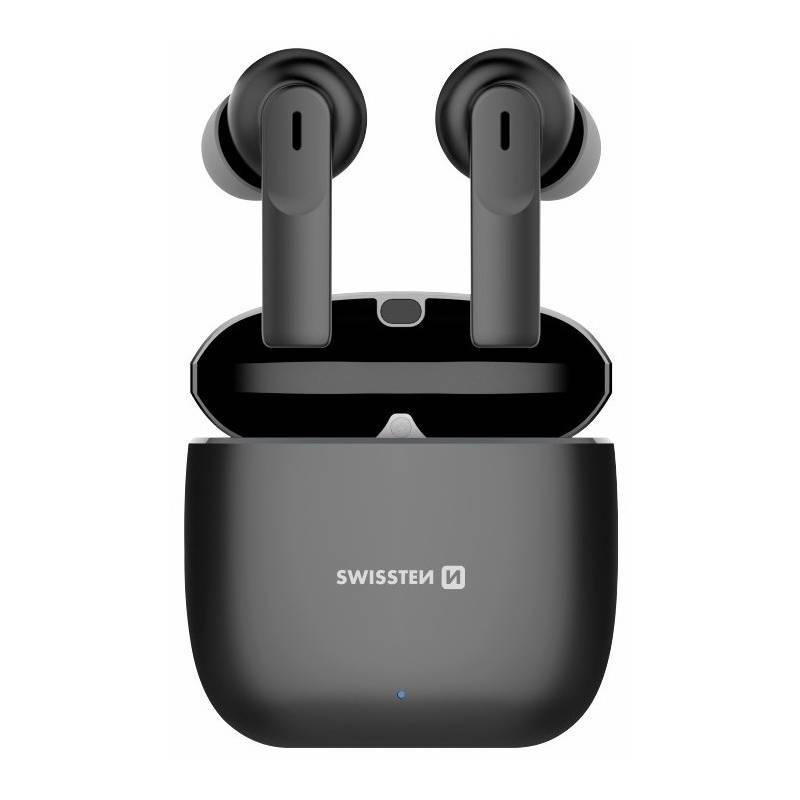 Sluchátka Swissten Alupods II černá
