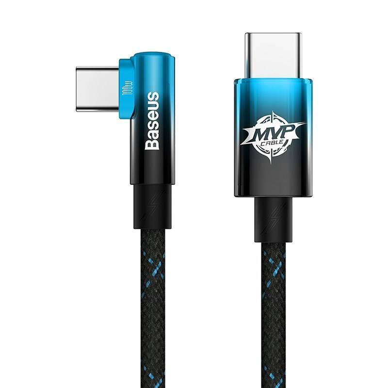 Kabel Baseus USB-C USB-C 100W, 1m černý modrý