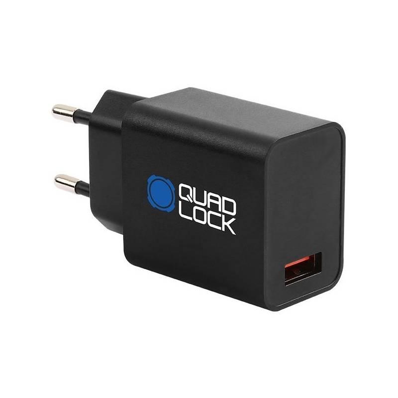Nabíječka do sítě Quad Lock USB-A 18 W černá