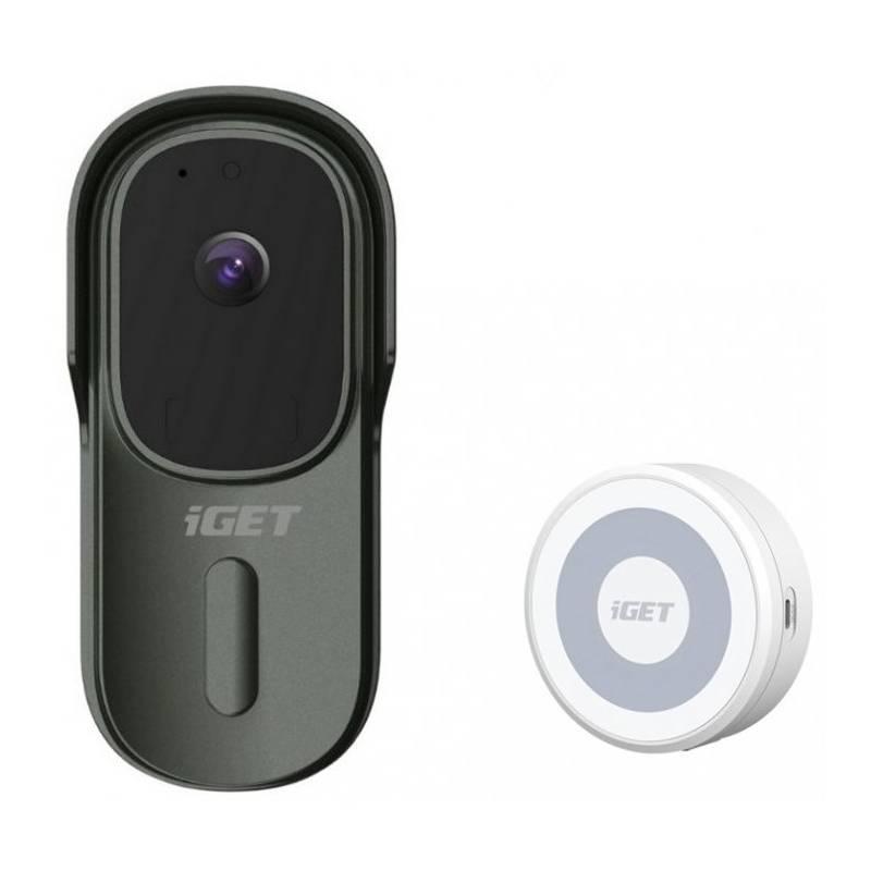 Zvonek bezdrátový iGET HOME Doorbell DS1 Chime CHS1 šedý