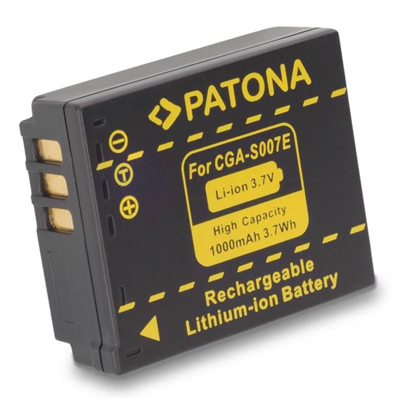 Baterie PATONA pro Panasonic CGA-S007E Li-Ion 3.6V 1000mAh, Baterie, PATONA, pro, Panasonic, CGA-S007E, Li-Ion, 3.6V, 1000mAh