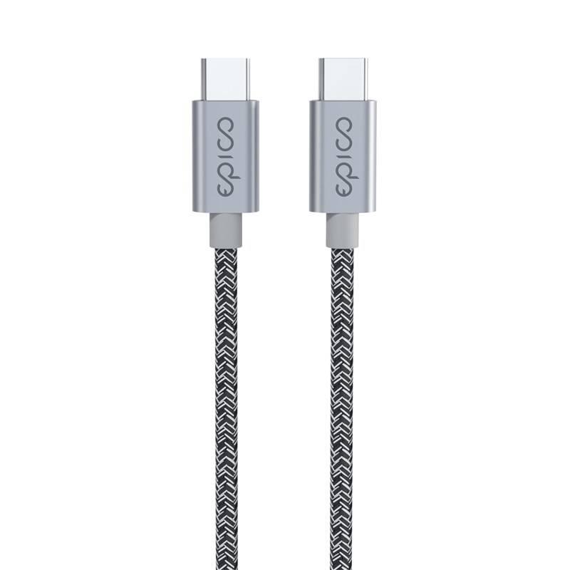 Kabel Epico USB-C USB-C, 60W, 1,2m šedý