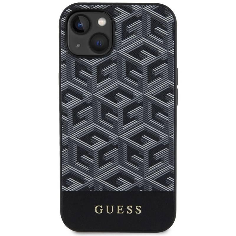 Kryt na mobil Guess PU G Cube MagSafe na Apple iPhone 13 černý, Kryt, na, mobil, Guess, PU, G, Cube, MagSafe, na, Apple, iPhone, 13, černý