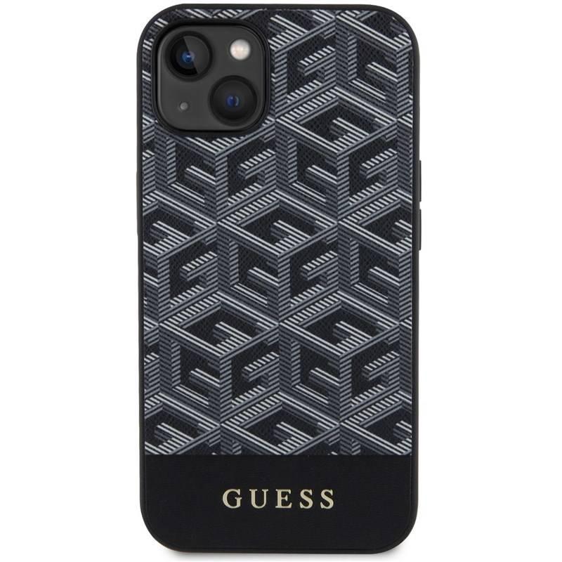 Kryt na mobil Guess PU G Cube MagSafe na Apple iPhone 14 černý