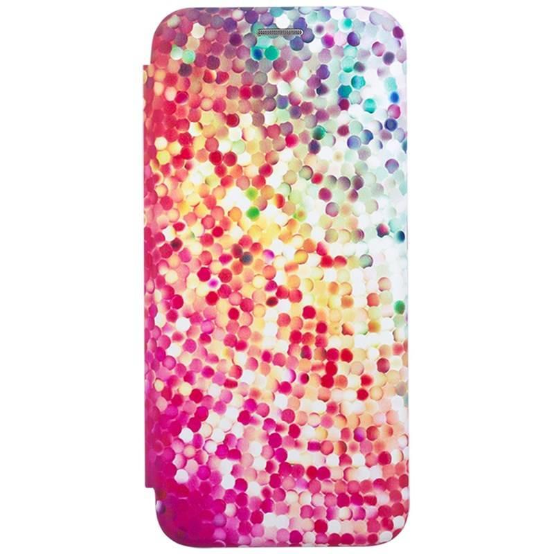 Pouzdro na mobil flipové WG 3D Evolution Glitter na Honor 90 5G růžové