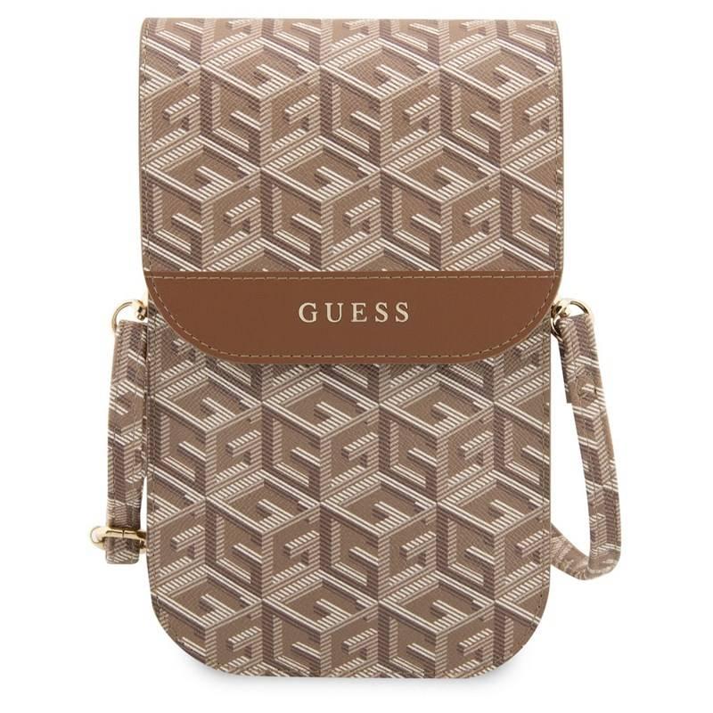 Pouzdro na mobil Guess PU G Cube Phone Bag hnědé