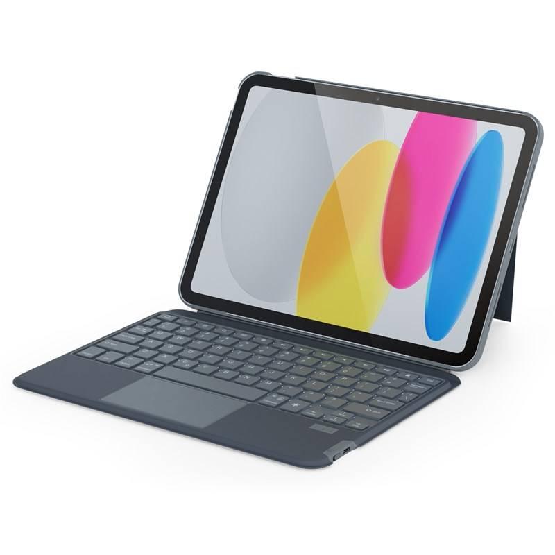 Pouzdro na tablet s klávesnicí Epico na Apple iPad 10.9" 2022 CZ šedé