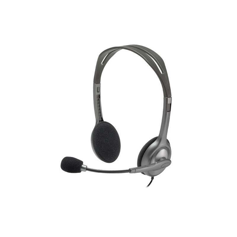 Headset Logitech H111 šedý