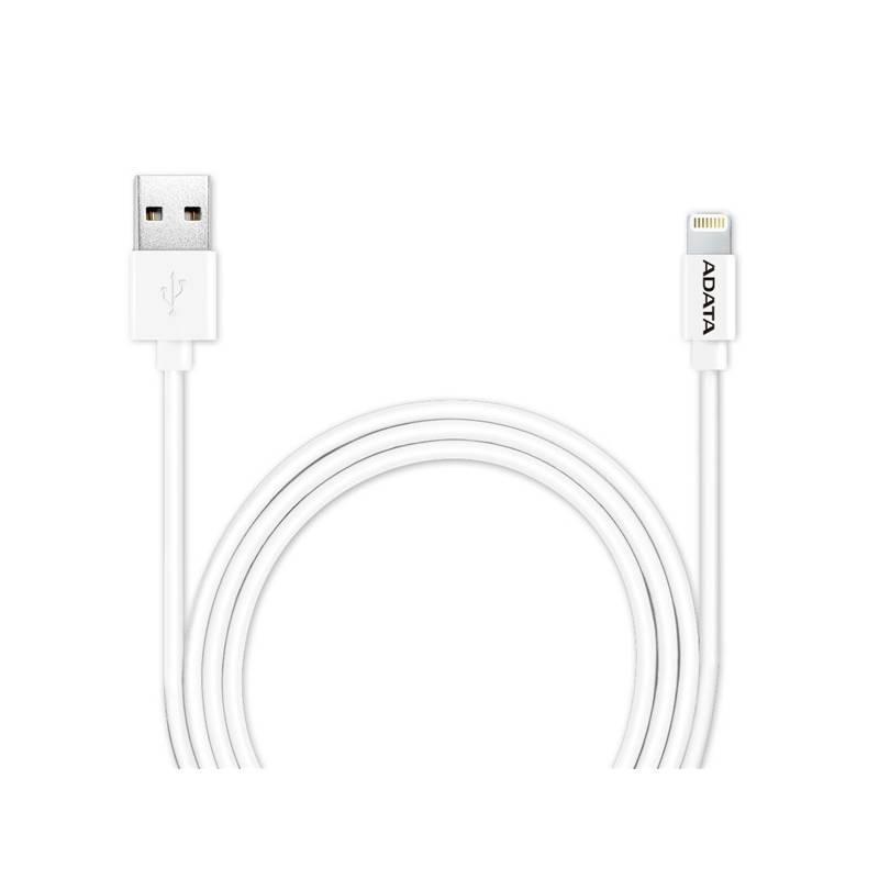 Kabel ADATA Sync & Charge USB Lightning, 1m, MFi bílý