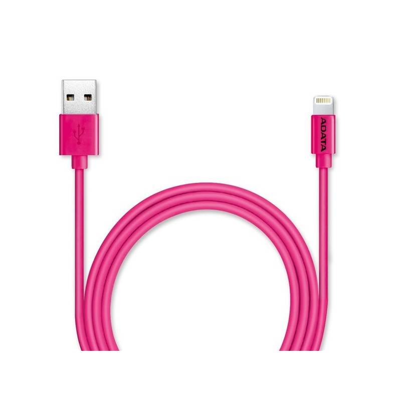 Kabel ADATA Sync & Charge USB Lightning, 1m, MFi růžový, Kabel, ADATA, Sync, &, Charge, USB, Lightning, 1m, MFi, růžový