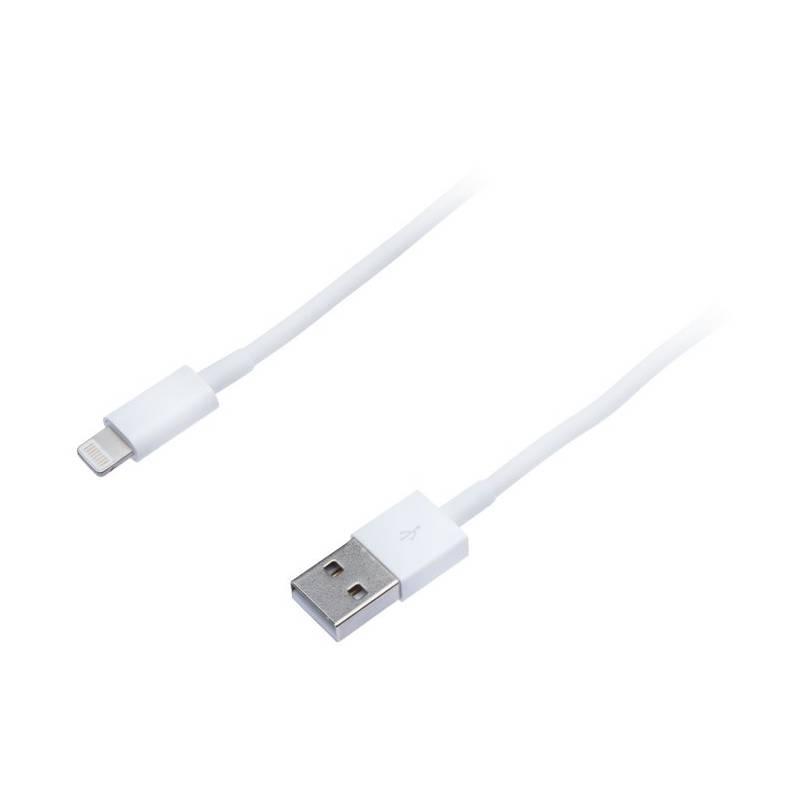 Kabel Connect IT Wirez USB Lightning, 2m bílý
