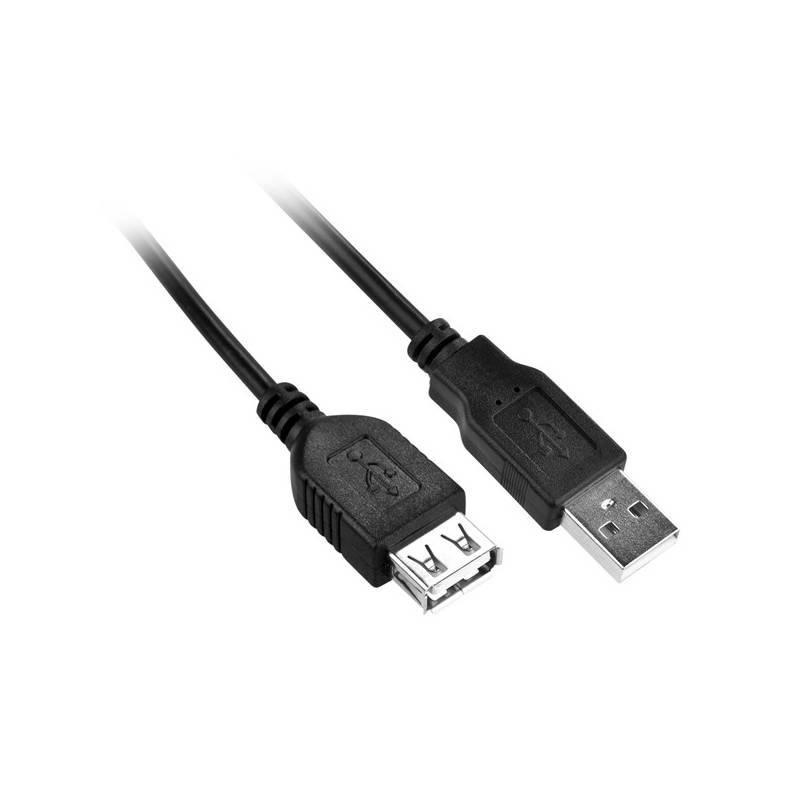Kabel GoGEN USB, 1,5m, prodlužovací černý, Kabel, GoGEN, USB, 1,5m, prodlužovací, černý