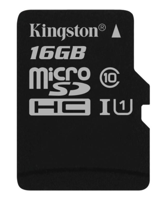 Paměťová karta Kingston MicroSDHC 16GB UHS-I