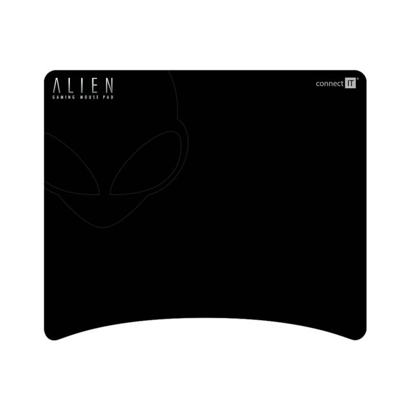 Podložka pod myš Connect IT Alien, 26 x 23 cm černá