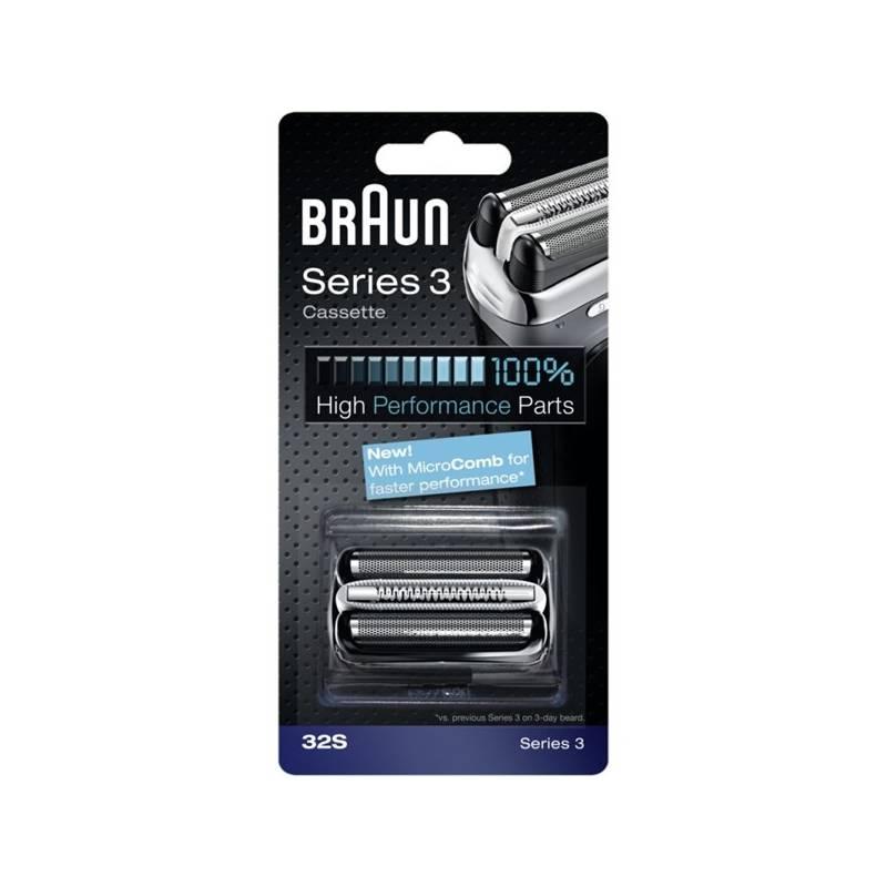 Příslušenství pro holicí strojky Braun Series3 - 32S Micro comb stříbrné, Příslušenství, pro, holicí, strojky, Braun, Series3, 32S, Micro, comb, stříbrné