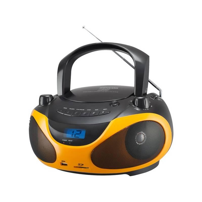 Radiopřijímač s CD Sencor SPT 228 BO černý oranžový