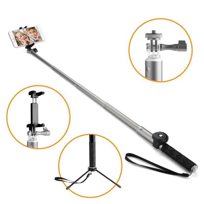 Selfie tyč GoGEN 4 teleskopická, bluetooth,