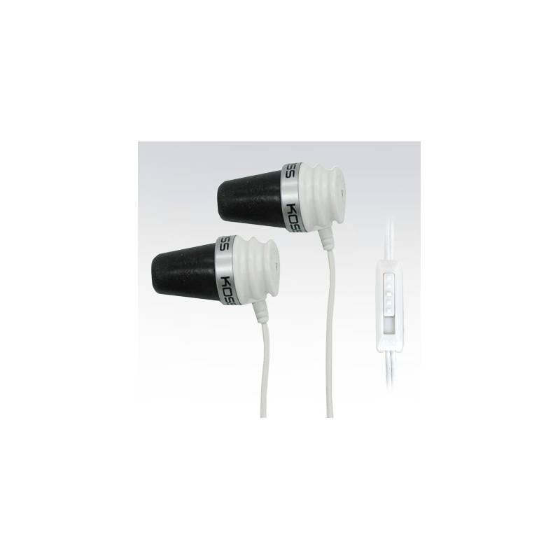 Sluchátka Koss Spark Plug bílá