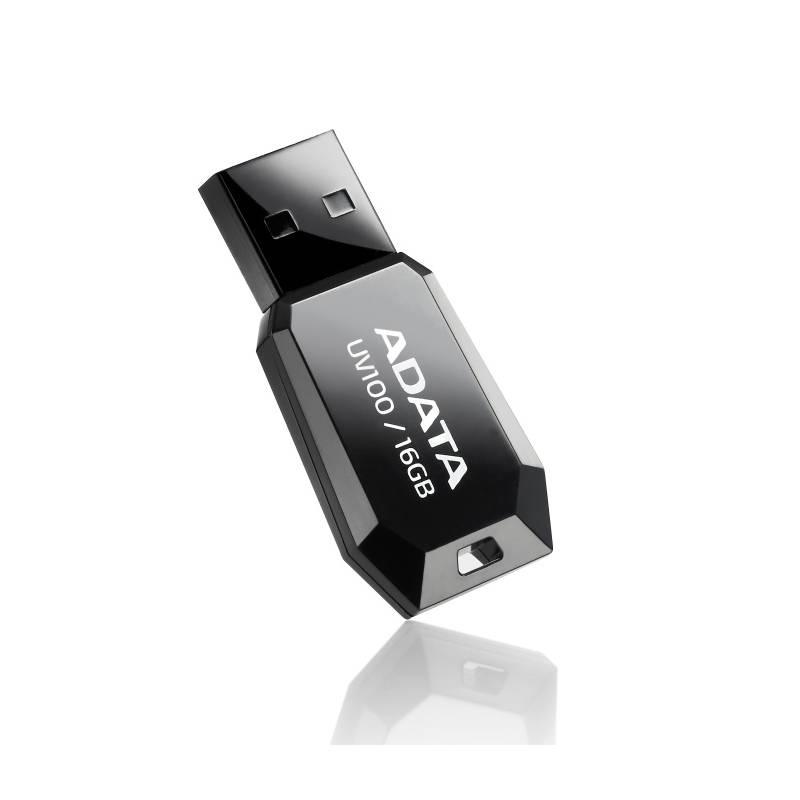 USB Flash ADATA UV100 16GB černý, USB, Flash, ADATA, UV100, 16GB, černý