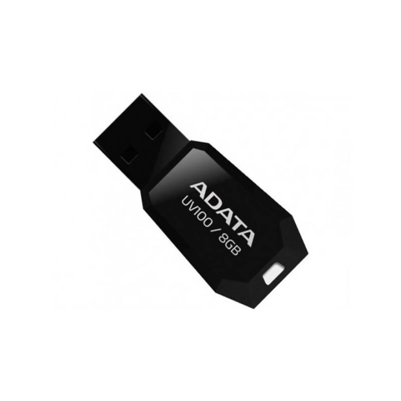 USB Flash ADATA UV100 8GB černý, USB, Flash, ADATA, UV100, 8GB, černý