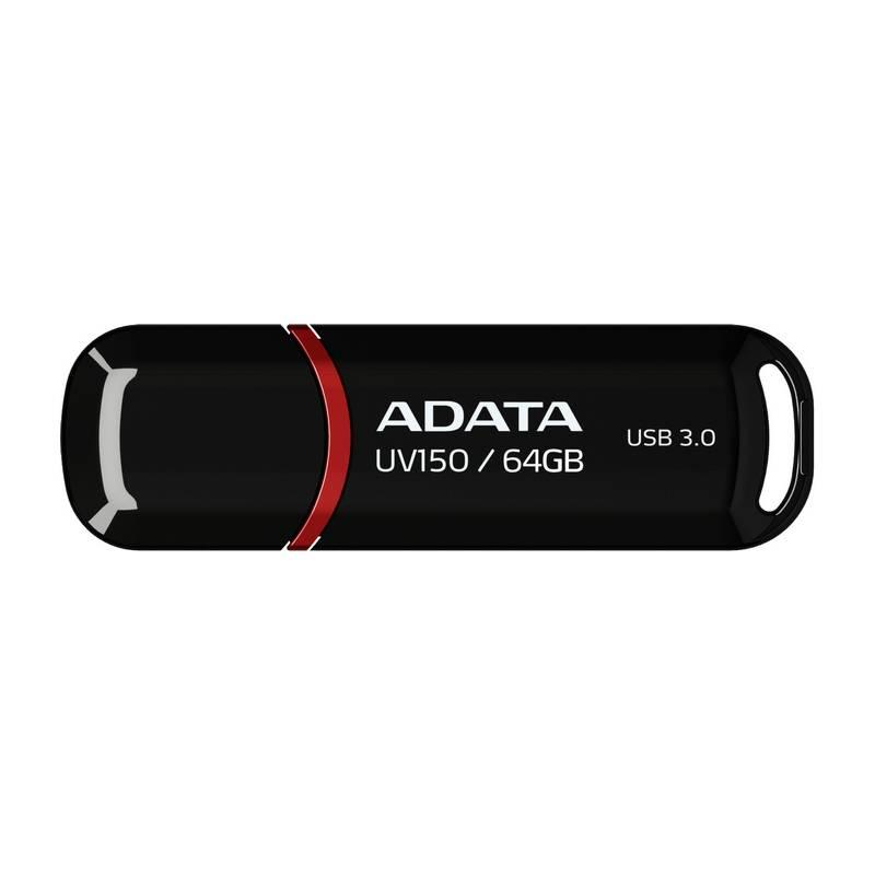 USB Flash ADATA UV150 64GB černý, USB, Flash, ADATA, UV150, 64GB, černý