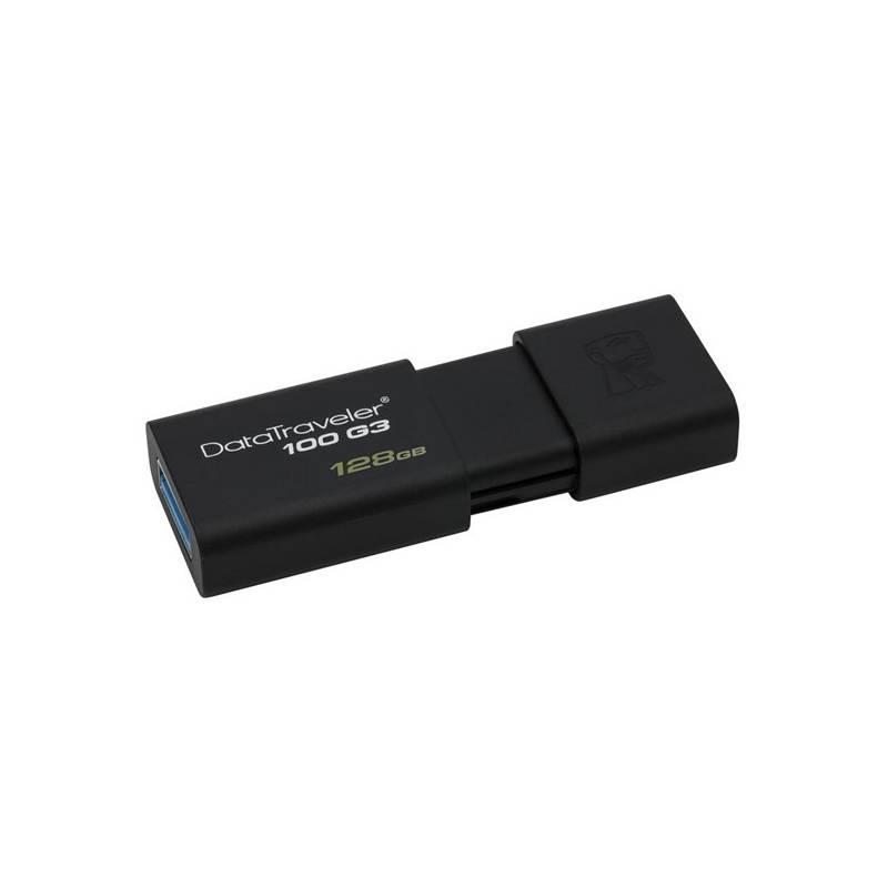 USB Flash Kingston DataTraveler 100 G3 128GB černý