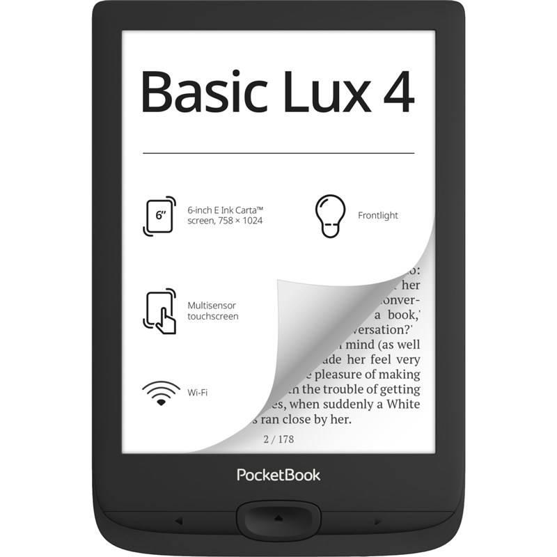 Čtečka e-knih Pocket Book 618 Basic Lux 4 černá, Čtečka, e-knih, Pocket, Book, 618, Basic, Lux, 4, černá