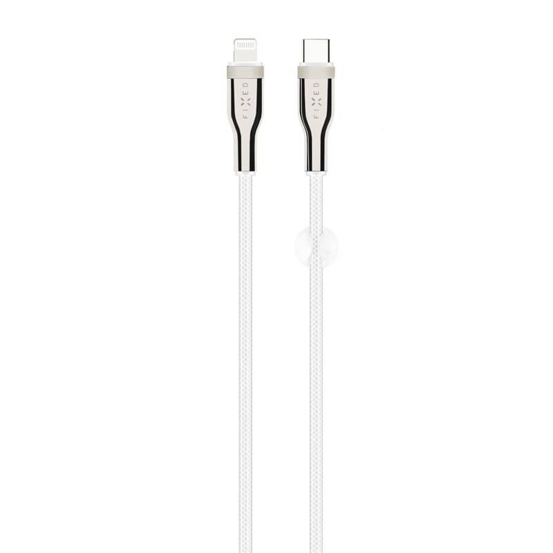 Kabel FIXED USB-C Lightning s podporou PD, MFI, 0,5m bílý
