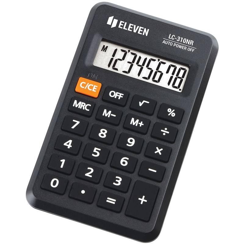 Kalkulačka Eleven LC310NR, kapesní, osmimístná černá