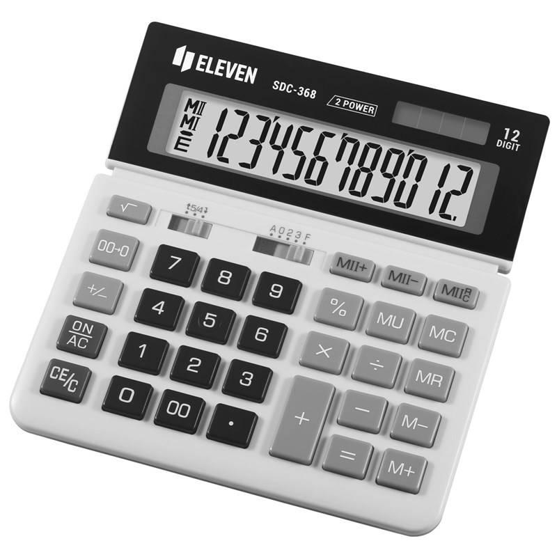 Kalkulačka Eleven SDC368, stolní, dvanáctimístná černá bílá