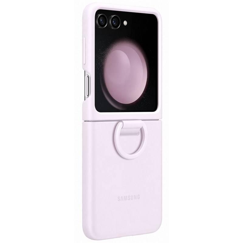 Kryt na mobil Samsung Galaxy Z Flip5 s držákem fialový